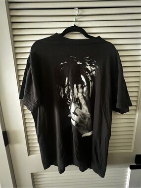 Original Juice WRLD Merch Graphic Men’s T-Shirt with Monochrome Portrait